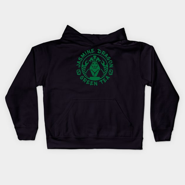 Jasmine Dragon Green Tea 02 Kids Hoodie by meowyaya